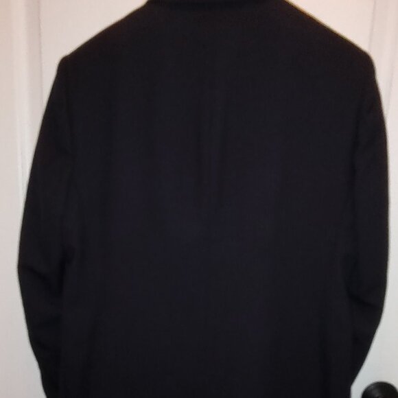 DANIEL HECHTER SPORT COAT BLAZER 100%WOOL GABARDINE NAVY 2-BUTTON 2-VENT SZ 40S - Picture 2 of 11